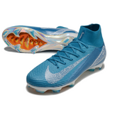Nike Air Zoom Mercurial Superfly 10 Elite FG Soccer Cleats Blue and White